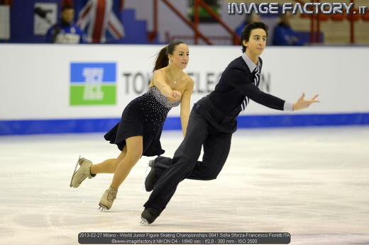 2013-02-27 Milano - World Junior Figure Skating Championships 0841 Sofia Sforza-Francesco Fioretti ITA